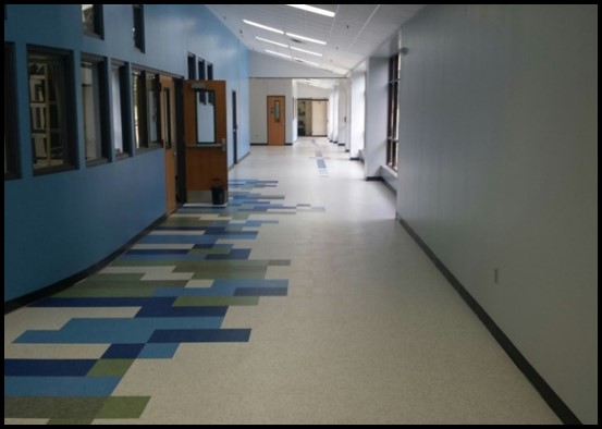 Refurbished hallway 
